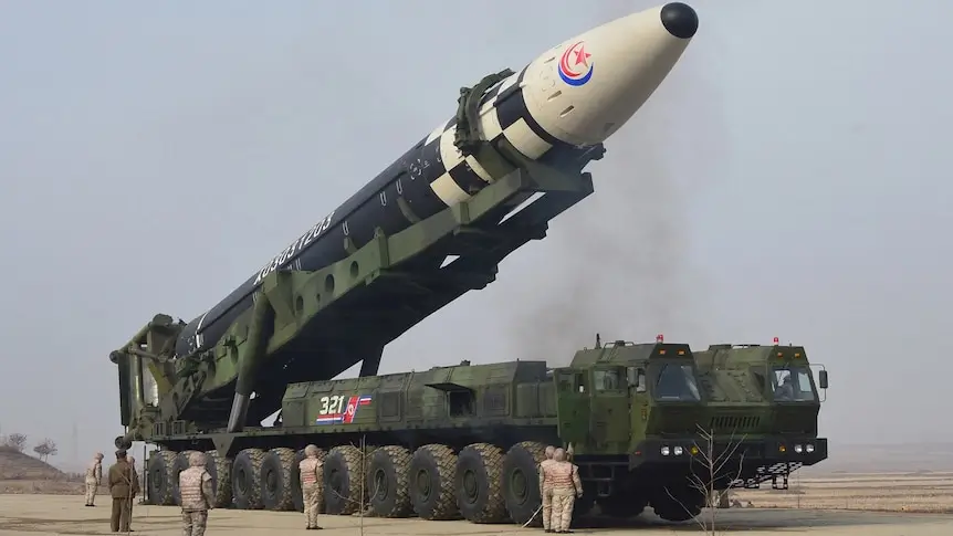 Missile hypersonique nord-coréen Hwasong-12H essai